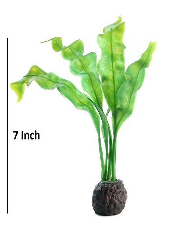 SRI Aquarium Decorative Artificial Plastic Plant with Disposal Bottle Decorative Ornaments for Fish Tank - Image 5
